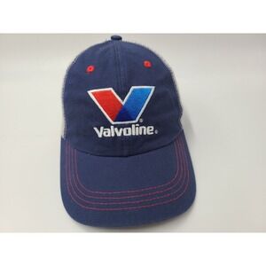 Valvoline Mesh Trucker Snapback Hat Cap Motor Oil Company Men Women Blue White